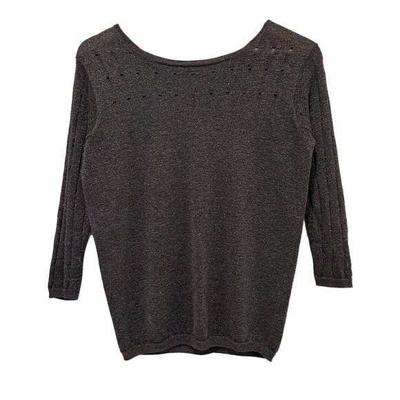 Vintage GAP Shimmer Sweater, Charcoal, Medium - Picture 1 of 3